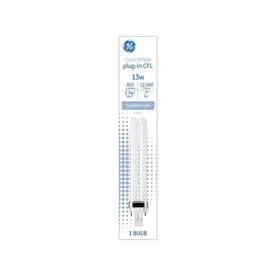 13 Watt Cfl Biax Bulb, Gx23 2-pin Plug In, Cool White, 10,000 Hour Life