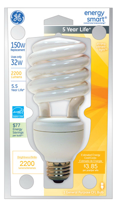 32-watt Soft White Compact Fluorescent Spiral Lamp - Energy Efficient Lighting Solution
