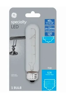 Led Light Bulb T10 Soft White Clear Non-dimmable 450 Lumens 4.5 Watt