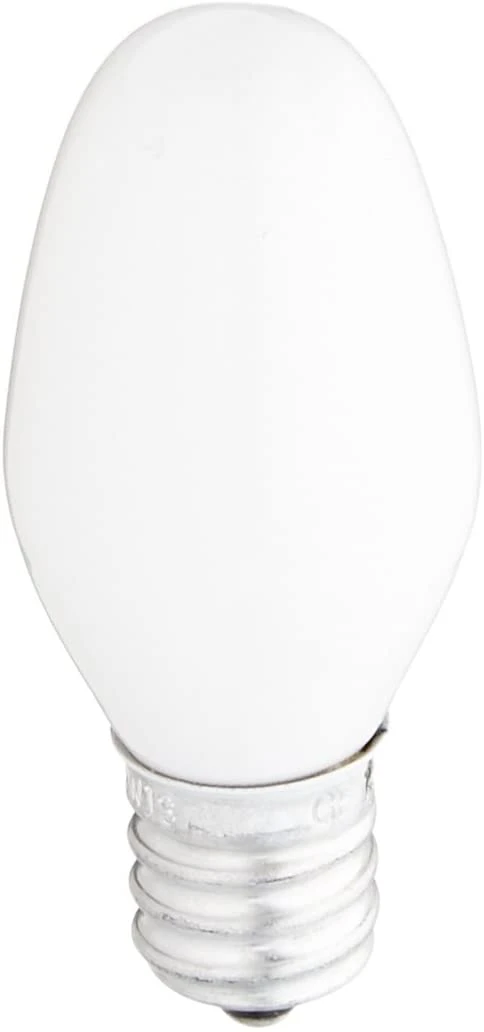 LED Night Light Bulbs, Candelabra Base, Clear, 1 Watt, 2-Pk.
