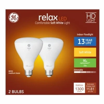 LED Reflector Bulbs, 15 Watt, 1,300 Lumens, 2-Pk.