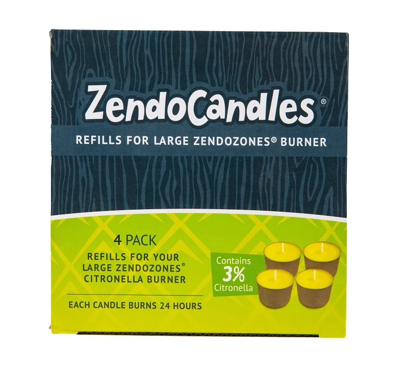 Citronella Candles for Large ZendoZones Burners, 4-Pk.