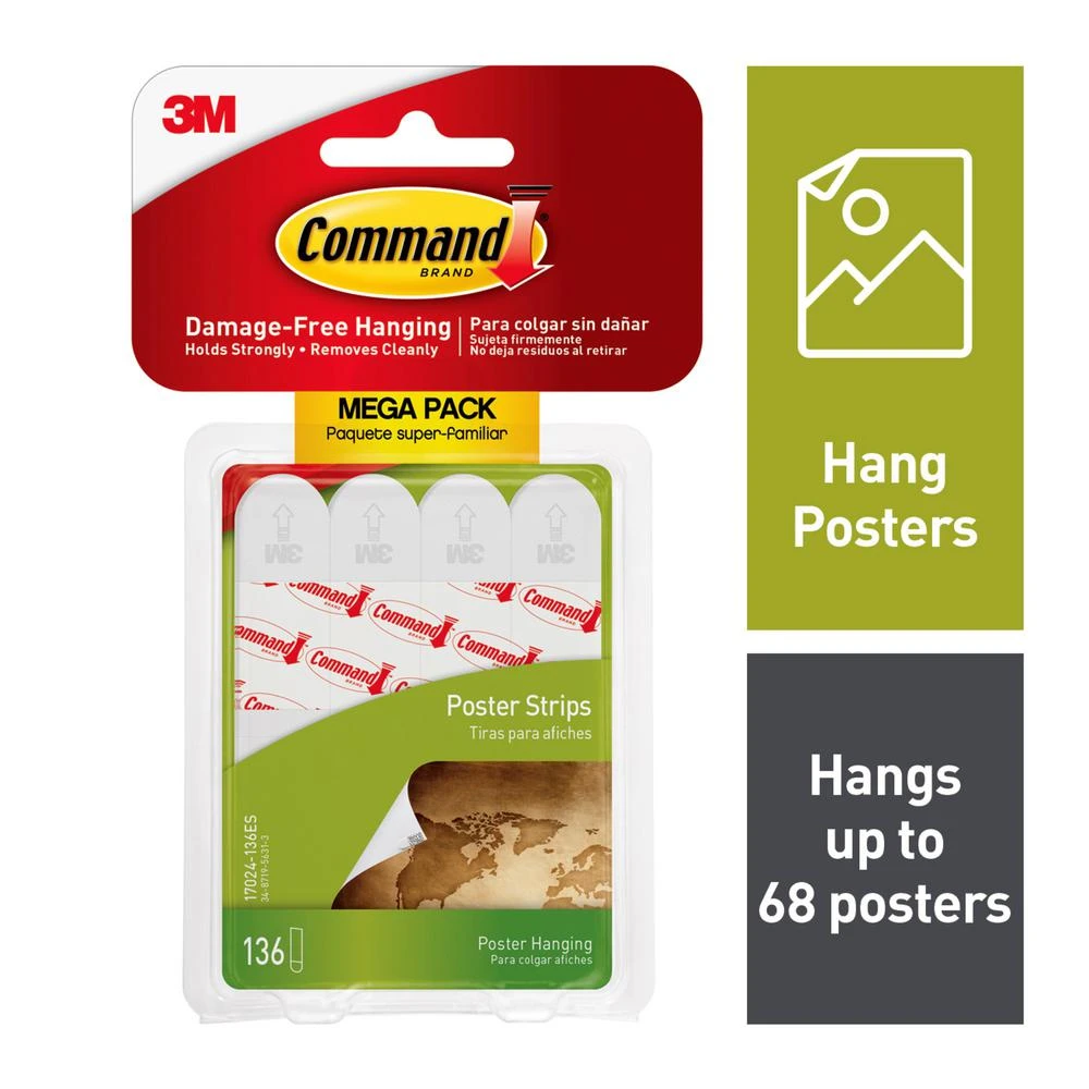 Poster Strips, 136-Pk.