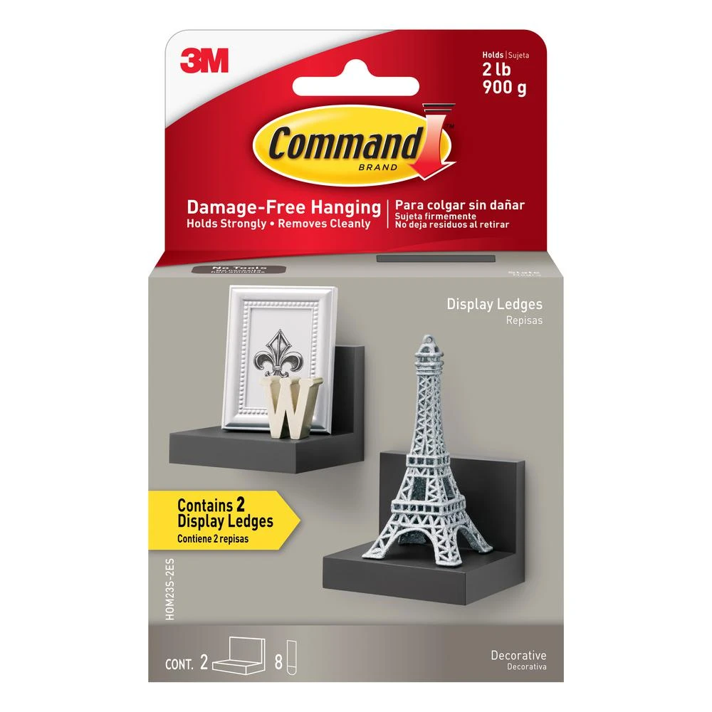 Display Ledges, Slate Color, 2-Pk.