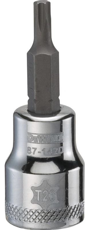 T20 Star Torx Socket with 3/8 Inch Drive for Precision Fastening