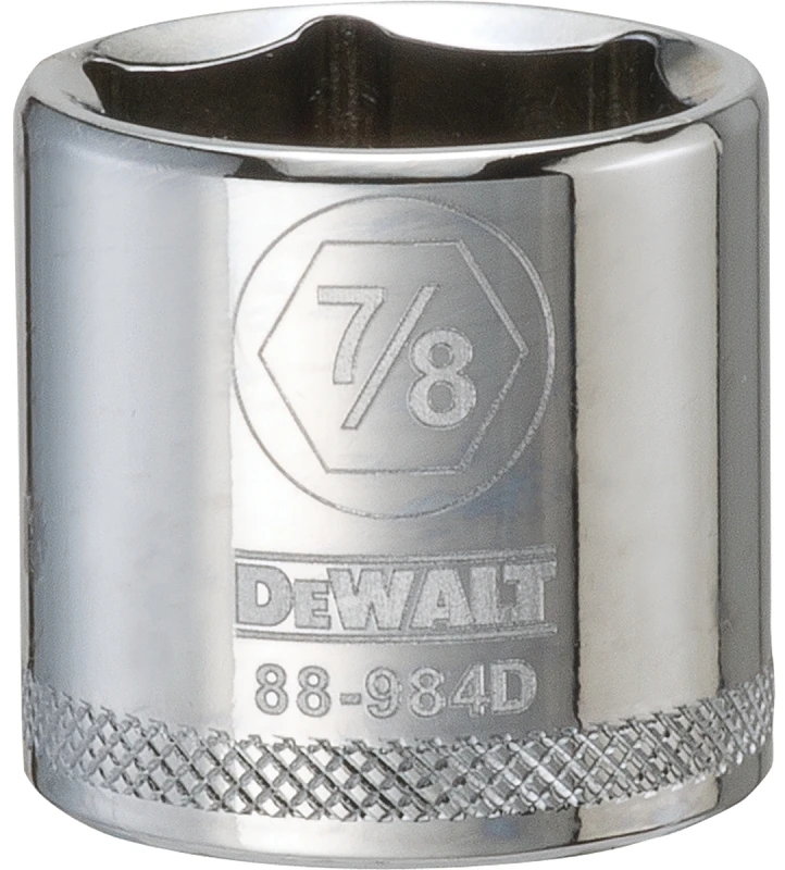 Sae Shallow Socket, 6-point, 7/8 In., 3/8 In. Drive, Dwmt88984osp