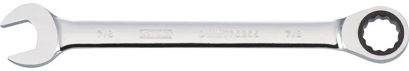 SAE Ratcheting Combination Wrench Long Handle 7/8 Inch Size