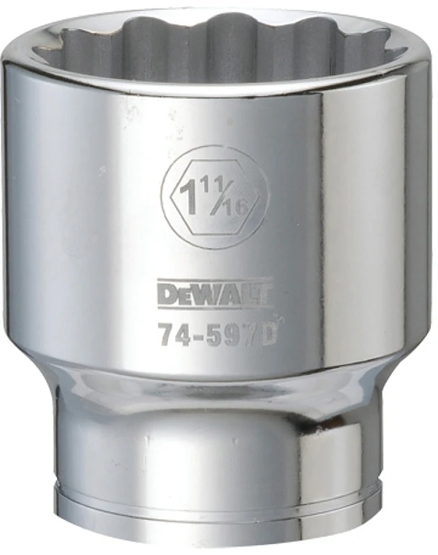 Socket 12 Point 3 Quarter Inch Drive 1 and 11 Sixteenths Inch Size
