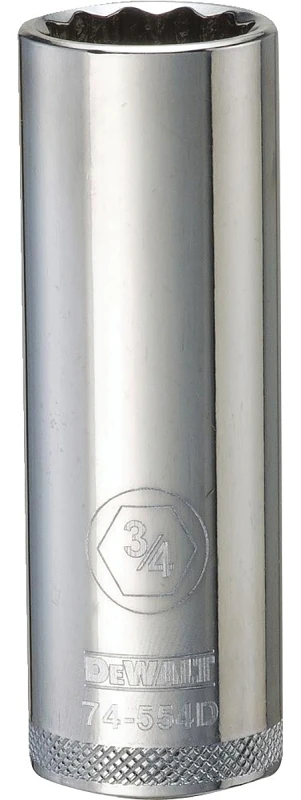 12-Point SAE Deep Socket, 3/4 Inch, 1/2 Inch Drive