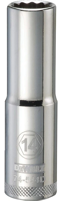 Metric Deep Socket, 12-point, 1/2 Inch Drive, 14mm - Dwmt74544osp