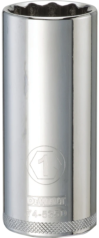 Socket SAE Deep 12-Point 1/2 Inch Drive 1 Inch Size