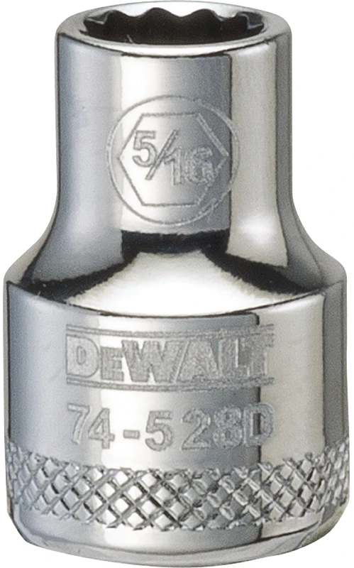 Sae Shallow Socket, 12-point, 5/16 In., 3/8 In. Drive, Dwmt74528osp