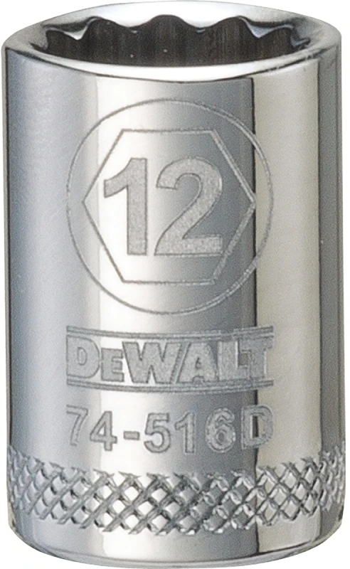 Metric Shallow Socket 12-Point 12 Millimeter 3/8 Inch Drive