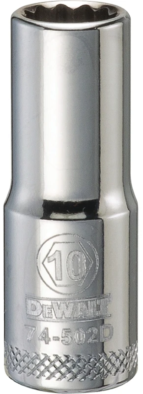 Metric Deep Socket 12-Point 3/8 Inch Drive 10 Millimeter