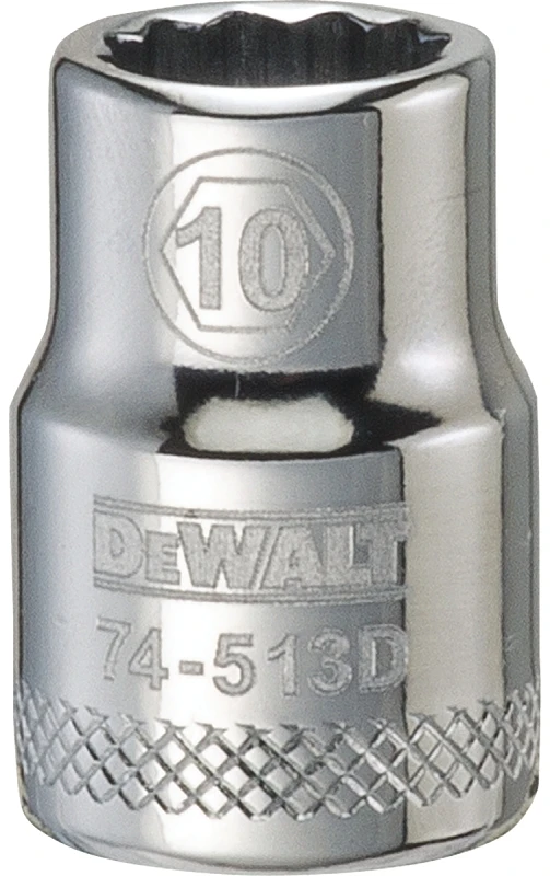 Metric Shallow Socket 10 Millimeter 12-Point 3/8 Inch Drive