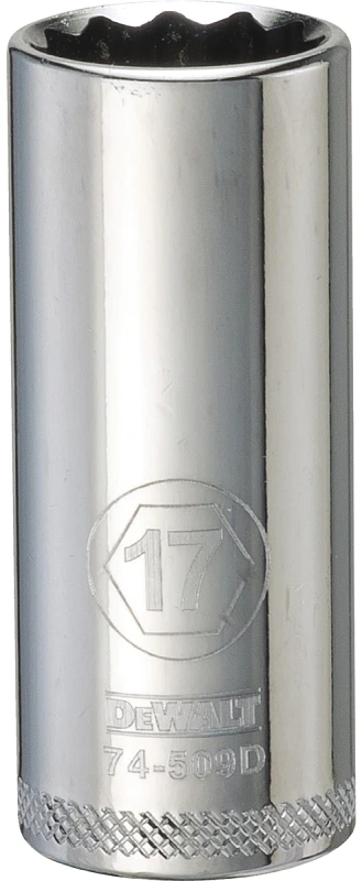 Metric Deep Socket, 12-point, 3/8 In. Drive, 17mm - Dwmt74509osp