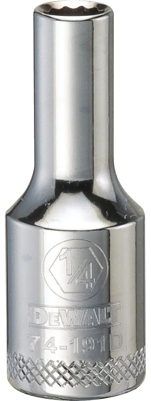 Deep 12-Point SAE Socket 1/4 Inch Size 3/8 Inch Drive
