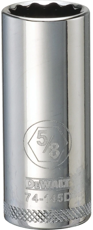 5/8 Inch SAE Deep 12-Point Socket with 3/8 Inch Drive