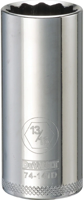 Sae Deep Socket, 12-point, 13/16 In., 3/8 In. Drive, Dwmt74141osp