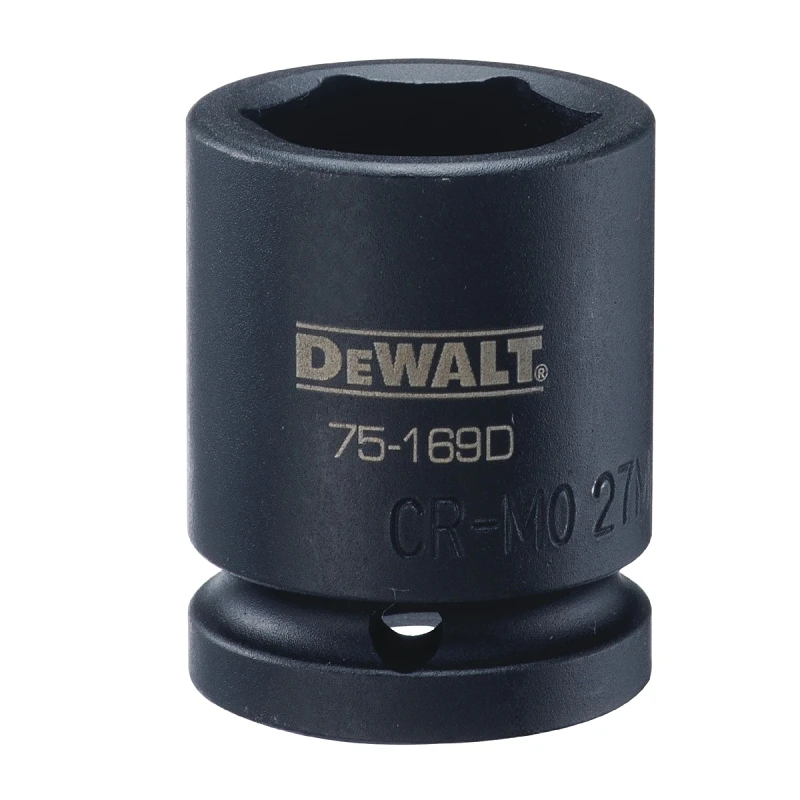 27 Millimeter Metric Impact Socket, 6-Point, 3/4 Inch Drive