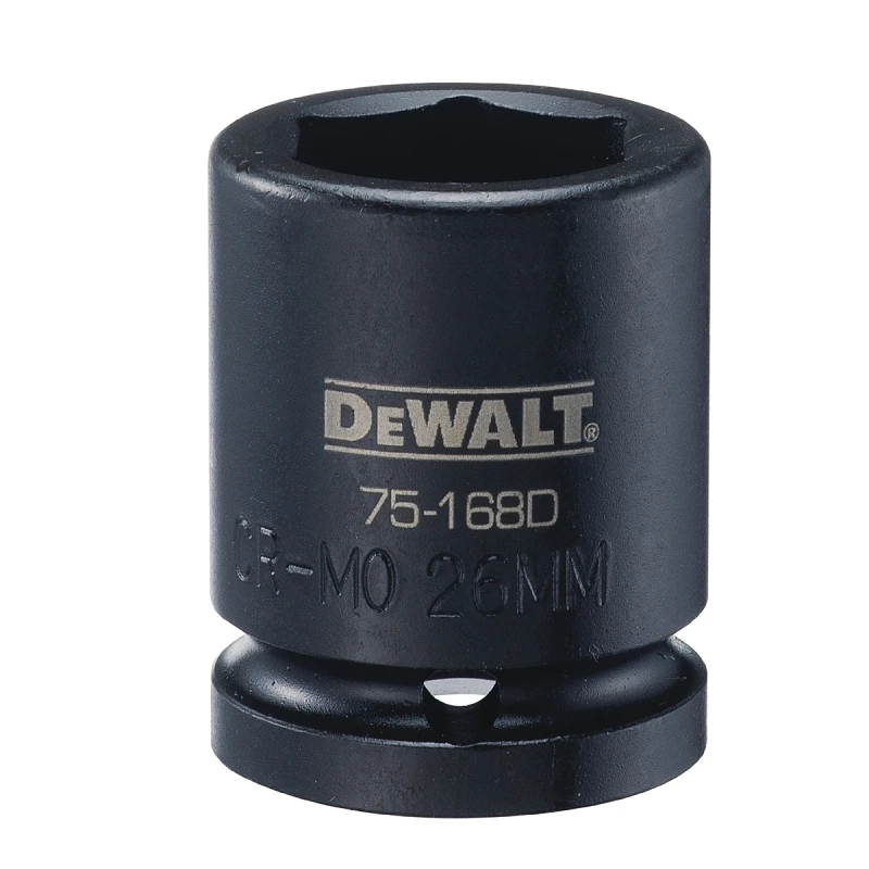 26 Millimeter Metric Impact Socket, 6-Point, 3/4 Inch Drive