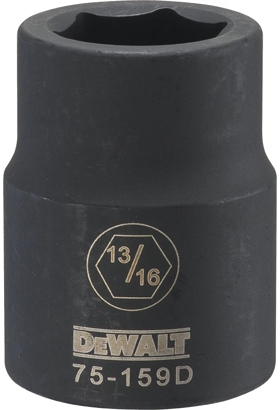 Six Point SAE Impact Socket 3/4 Inch Drive 13/16 Inch Size