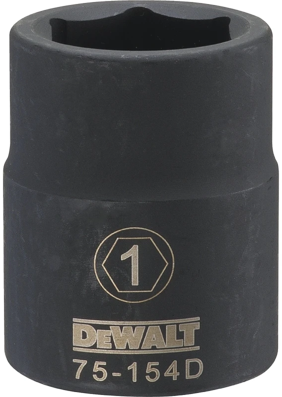Six Point SAE Impact Socket, Three Quarter Inch Drive, One Inch Size