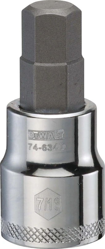 Hex Bit Socket, 7/16 Inch, 1/2 Inch Drive With Directtorque Technology