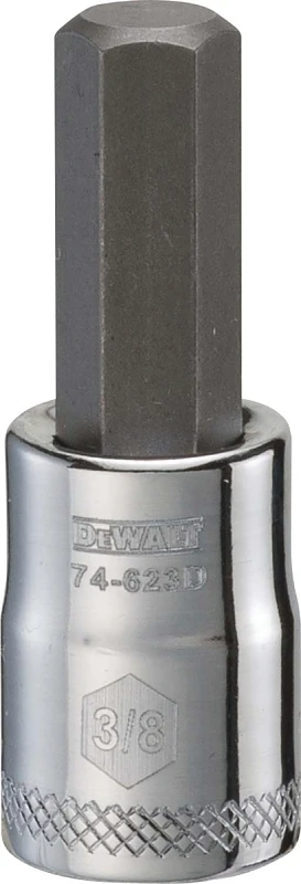 Hex Bit Socket with 3/8 Inch Hex Size and 3/8 Inch Drive