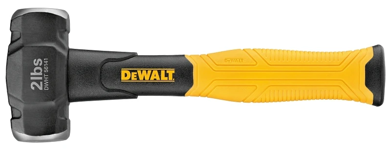 2 Pound Fiberglass Handle Drilling Hammer with Shock Absorbing Grip