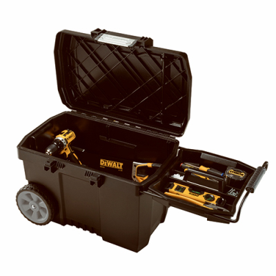 15 Gallon Contractor Chest Heavy Duty Storage Box with Secure Locking Lid