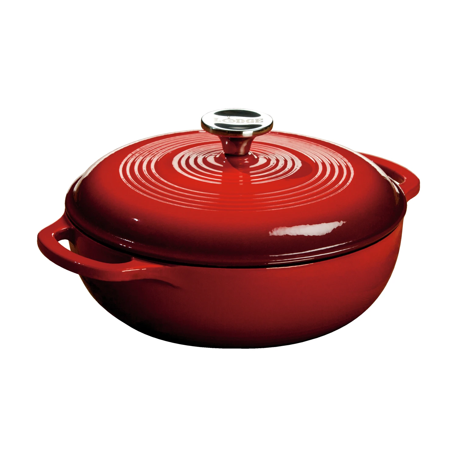 3 Quart Enameled Cast Iron Dutch Oven In Red - Versatile Cookware
