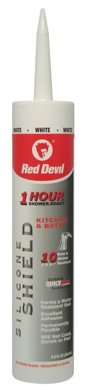 Silicone Shield Kitchen/bath Sealant, White, 9-ounce Tube