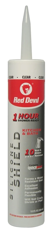 Silicone Shield Kitchen/bath Sealant, Clear, 9-ounce Tube