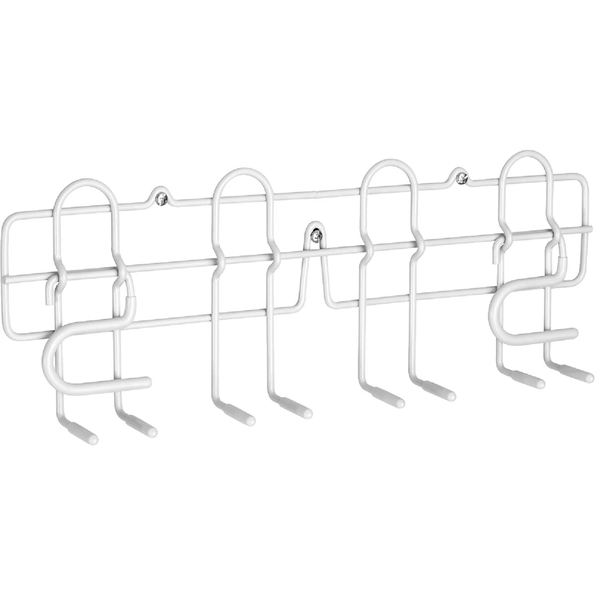 16 In. 8-hook Long Handle Tool Rack For Mops And Brooms