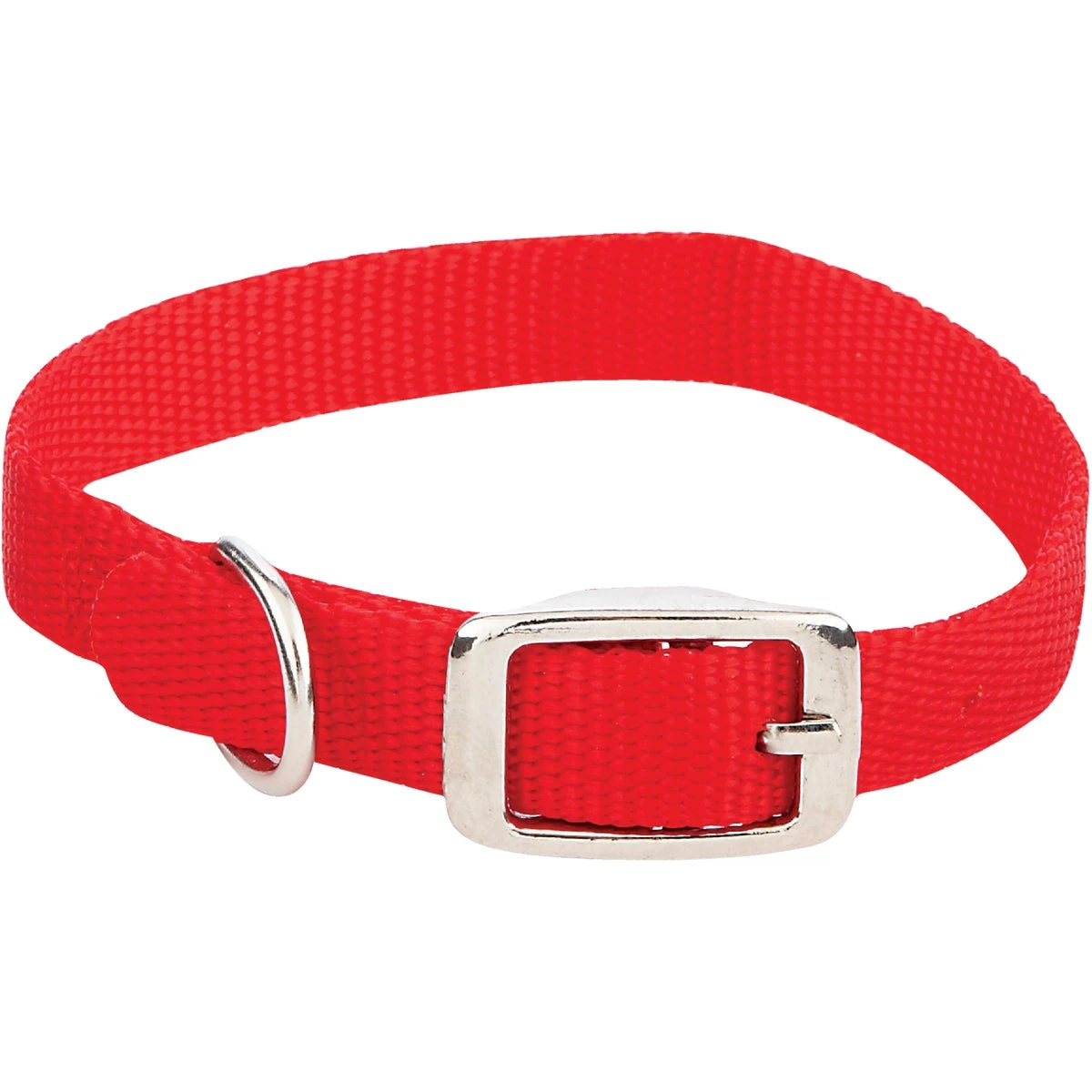 Adjustable 14-Inch Nylon Dog Collar with Quadlock Buckle