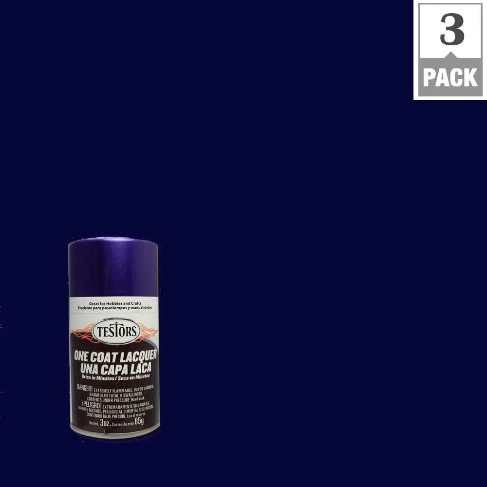 One-Coat Lacquer Craft Spray Paint, Purple-Licious Gloss, 3-oz.