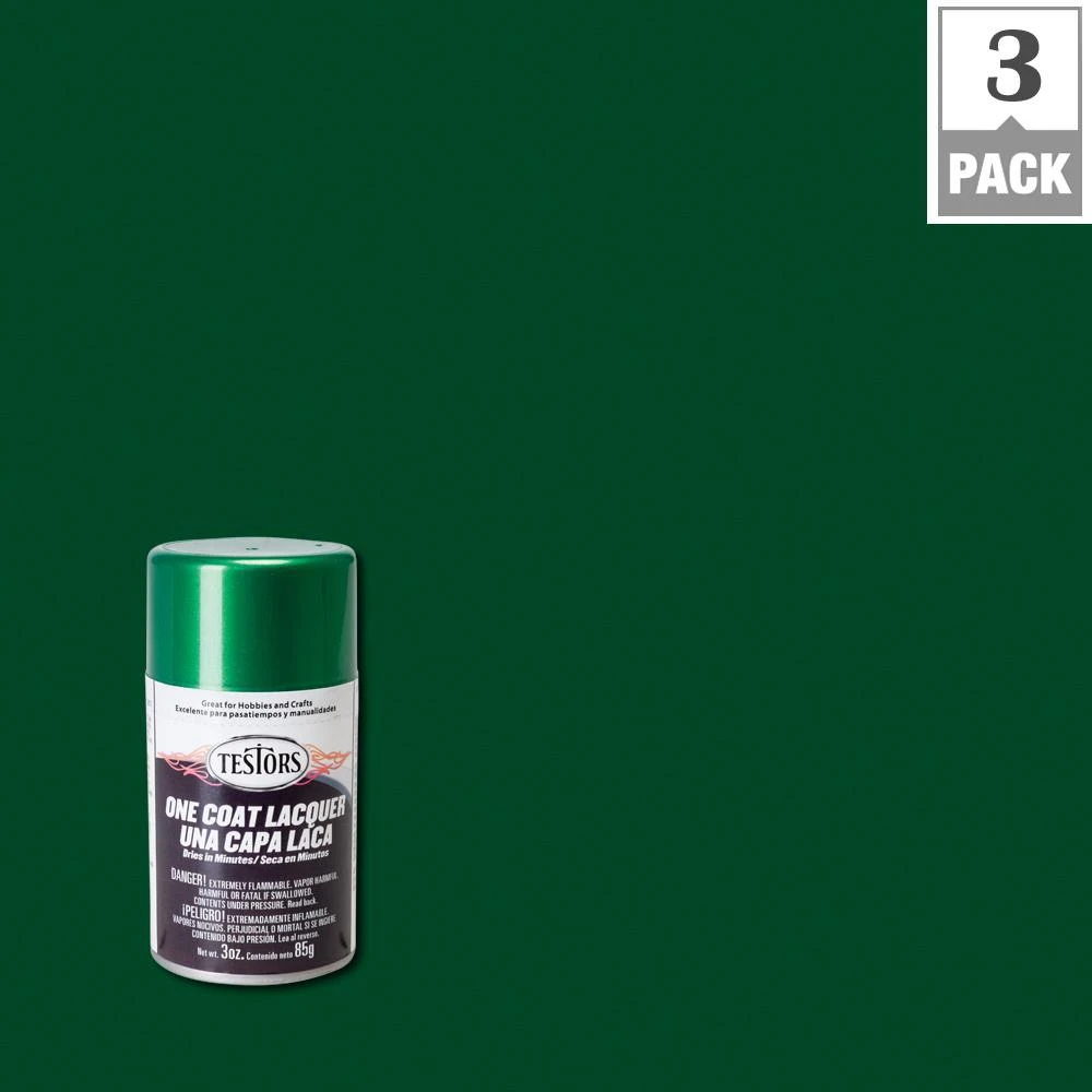 One-Coat Lacquer Craft Spray Paint, Mystic Emerald Gloss, 3-oz.