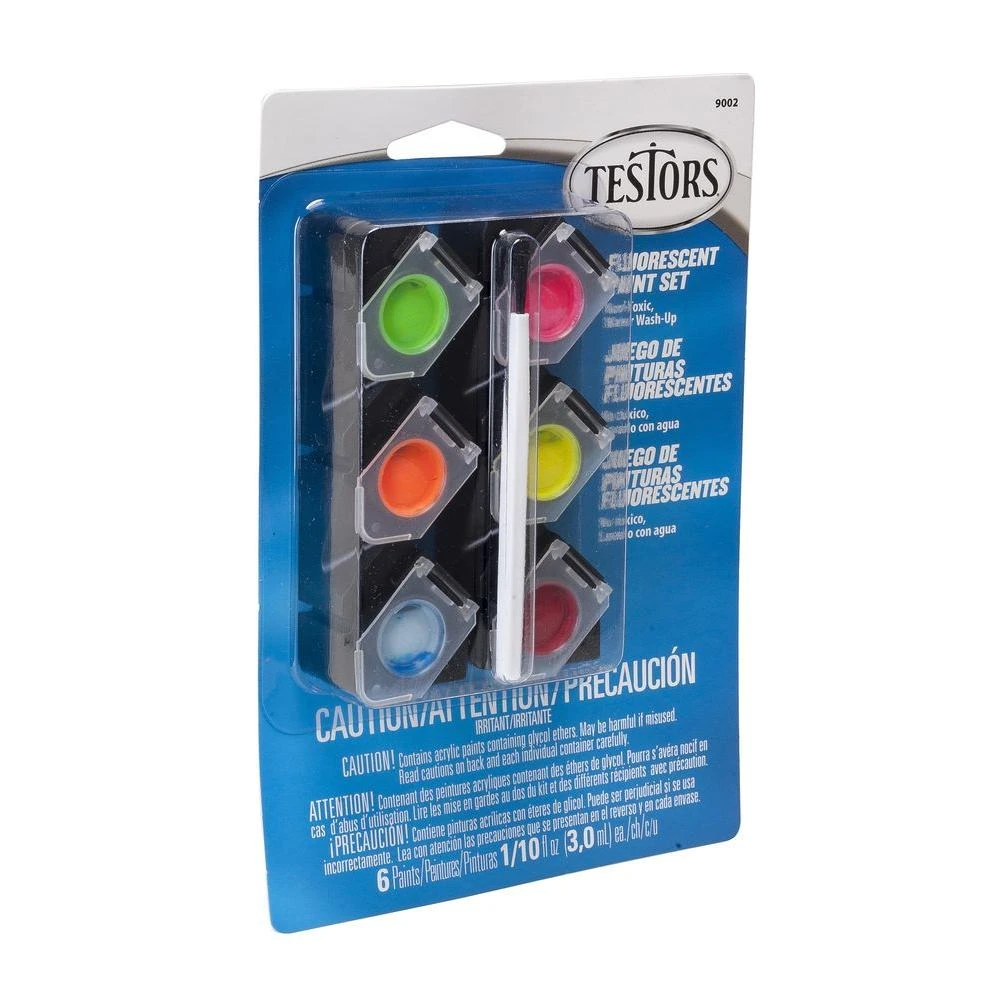 Acrylic Paint Pod Set, Fluorescent, .10-oz.