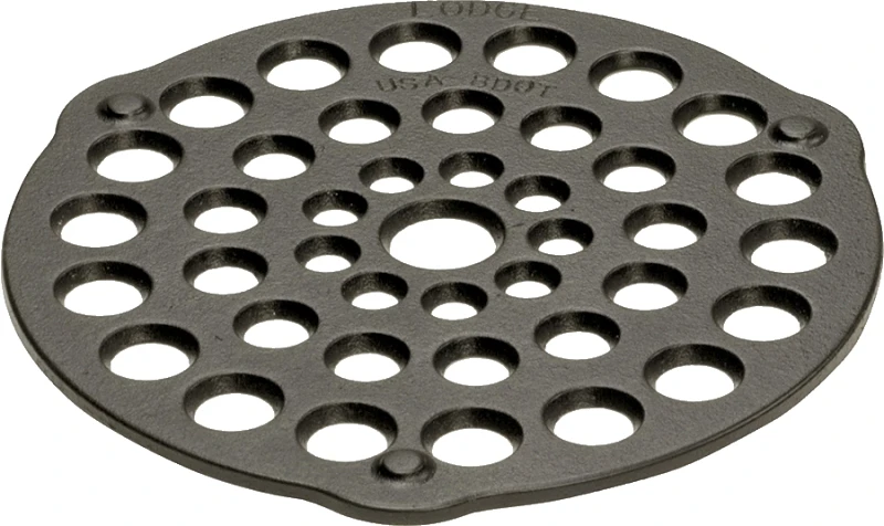 8-inch Seasoned Cast Iron Trivet/meat Rack For Dutch Ovens And Skillets