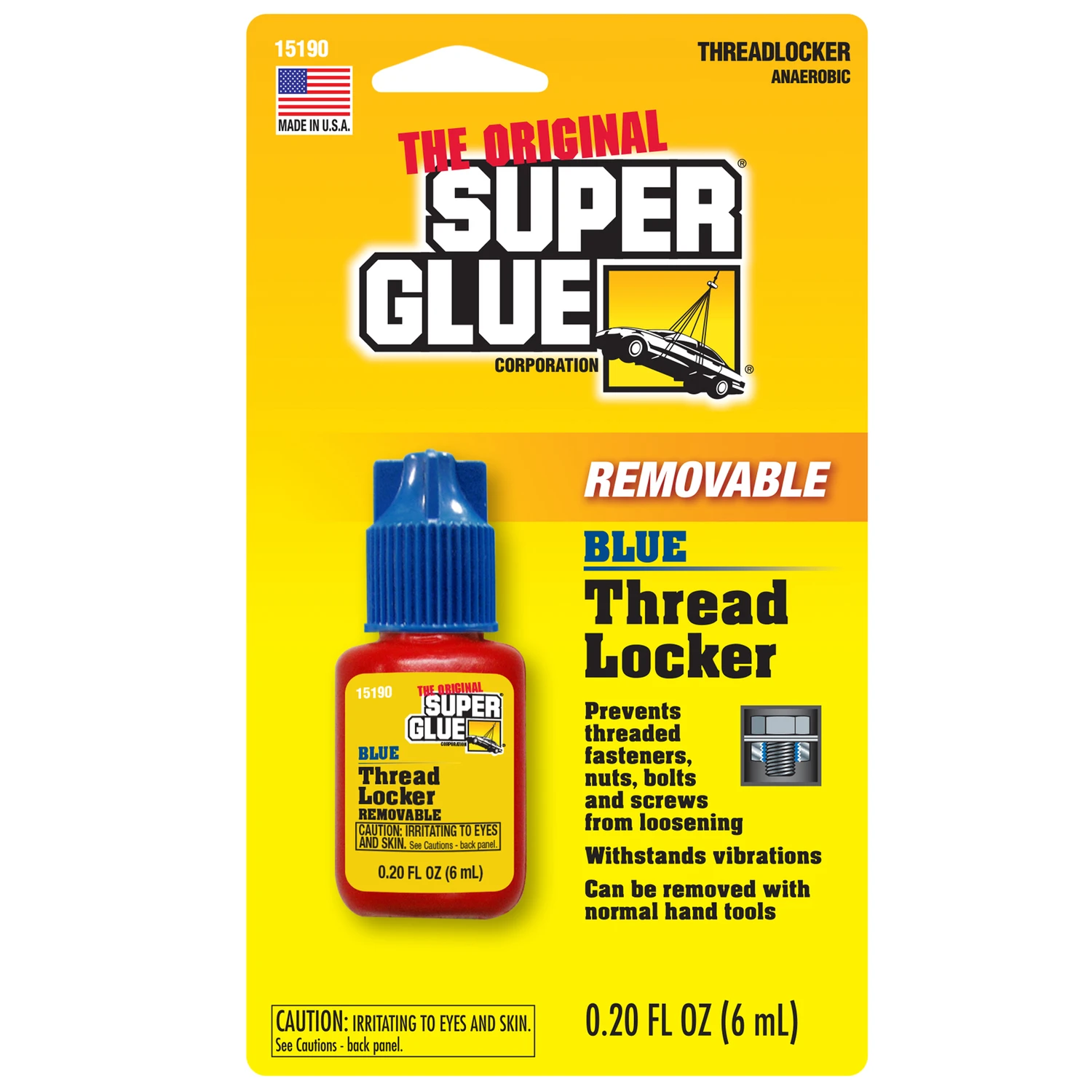 Lue High Strength Removable Thread Locker 0.2 Oz For Home, Auto & Garden