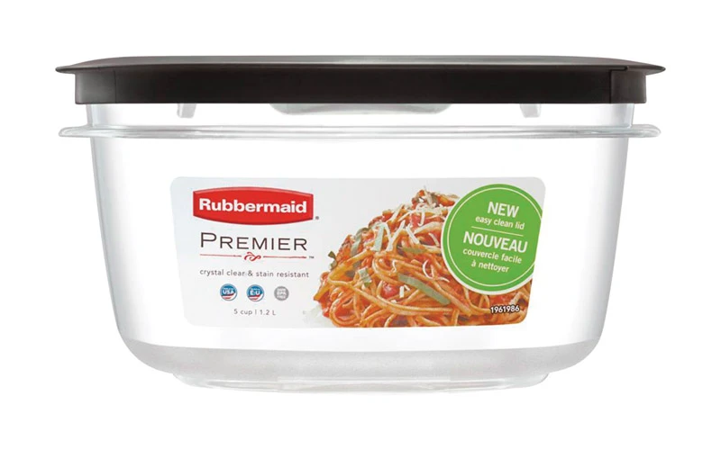 Premier Stain Shield Food Storage Container, 5-cup With Flex N Seal Lid