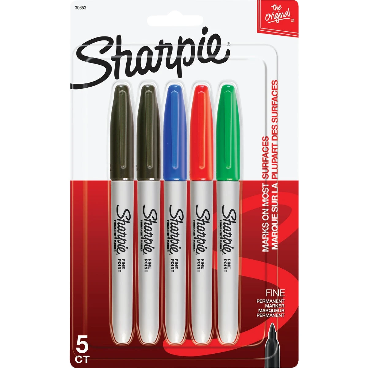 Fine Point Markers, Assorted Colors, 5-Ct.