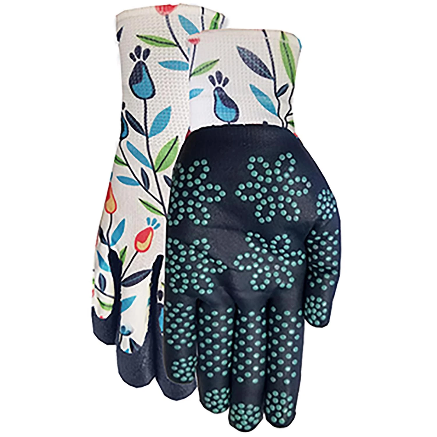 Max Grip Women's Gardening Gloves with Floral Print Design