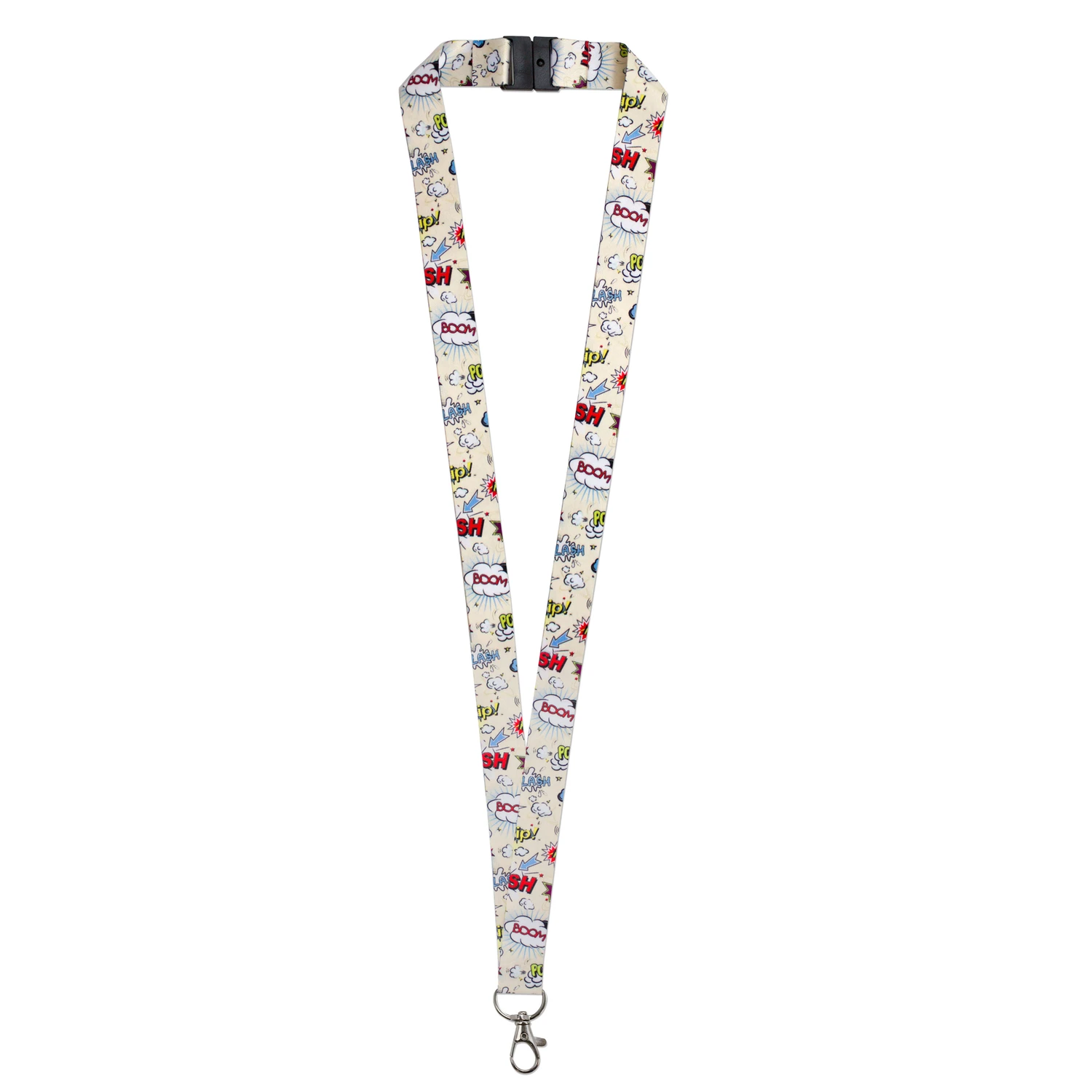 3/4 In. D Nylon Blue/green/white Lanyard With Swivel Snap Hook