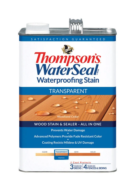 Transparent Woodland Cedar Waterproofing Wood Stain And Sealer 1 Gallon
