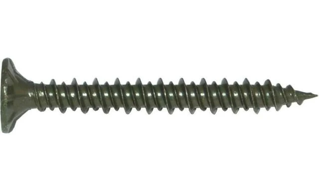 Fas-n-Tite Cement Board Screws, Phillips Head, Gray Ceramic, 1-5/8-In. x #8, 50-Pk.