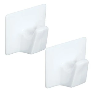 Stanley National N308-130 National White All Purpose Self Adhesive Hooks 2 Pack Large