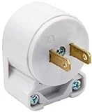 4862anwcc10 2 Pole 2 Wire 8 Position Angle Plug, Nema 1-15p, 15-amp, 125-volt, White