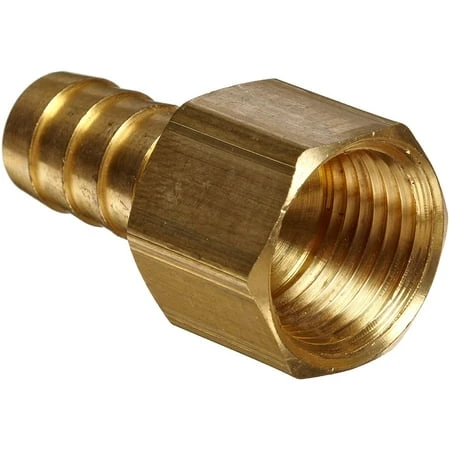 Brass Hose Fitting Connector 3/8" Barb X 1/4" Female Pipe